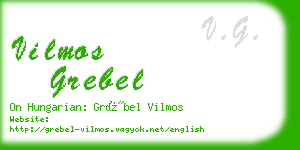 vilmos grebel business card